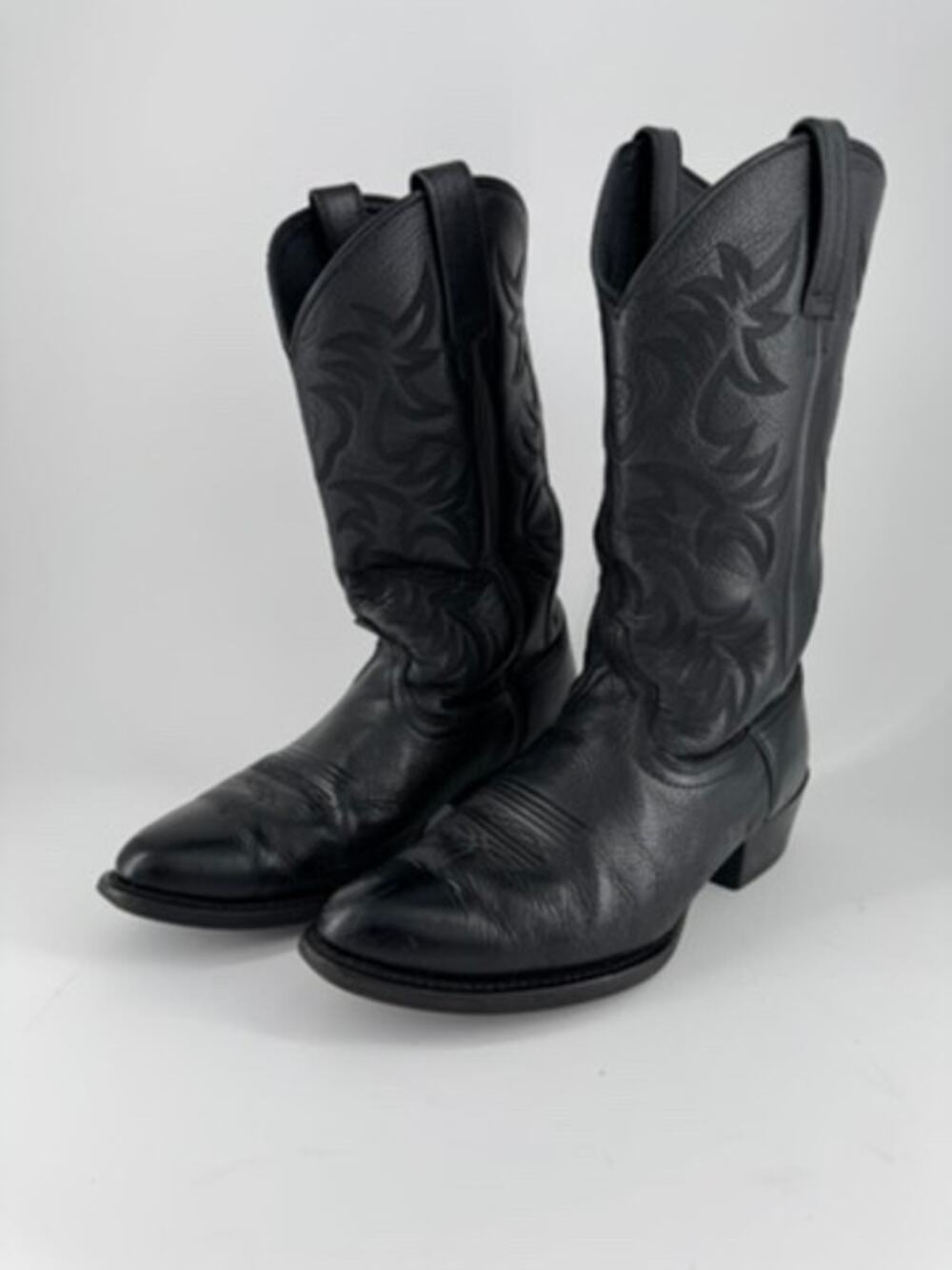Ariat Heritage R Toe Western Boots Mens 10.5 EE Wide Black Leather Co